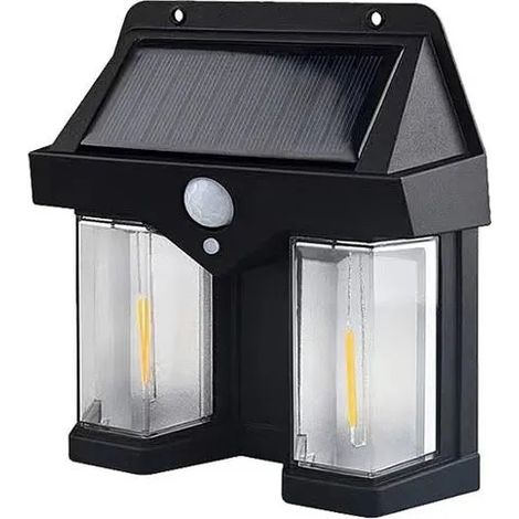 Lampe Solaire Exterieur Detecteur de Mouvement 3 Modes Applique Murale Solaire Vintage Extrieure Lumire Solaire tanche ODIPIE (1/4)