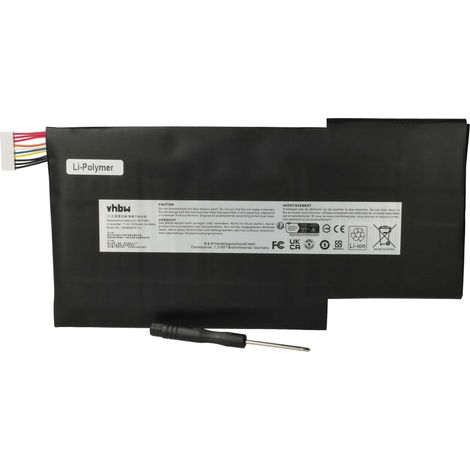vhbw Akku kompatibel mit MSI MS-16K2, GS73VR Stealth Pro-225, GS73VR Stealth Pro 4K-016, GS73VR Stealth Pro 4K Notebook (5700 mAh, 11,4 V, Li-Polymer) (1/5)