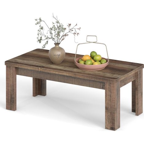 COSTWAY Tavolino da Salotto, Tavolino Rettangolare 120 x 60 x 46 cm (1/5)