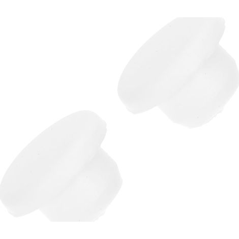 Bouchons en Silicone Blanc, Bouchon Facile à Installer et Anti-débordement Lot de 2 Accessoires pour Lavabo et Salle de Bain (1/5)