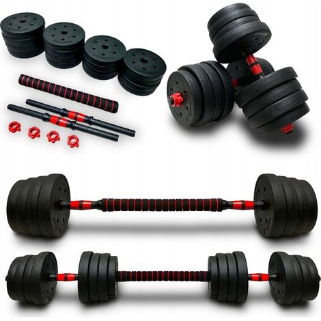 Manubri regolabili 2x20 kg set da 40 kg con connettore