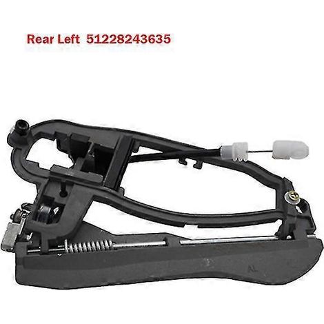 Support de poignée de porte avant gauche pour BMW X5 E53 (2000-2007), référence OEM 51218243615 - Poignées de porte intérieures arrière gauche (1/5)