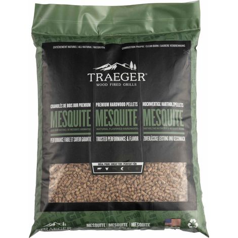 Traeger Pellets Mesquite 9 kg Hartholz natürlich (1/2)