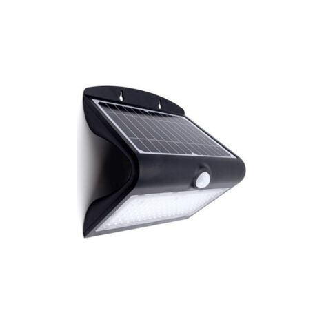 Applique murale solaire avec détecteur de mouvement - IP65 - 850 Lm - 4000 k - Noir - ILSWL003 - Integral Led (1/5)