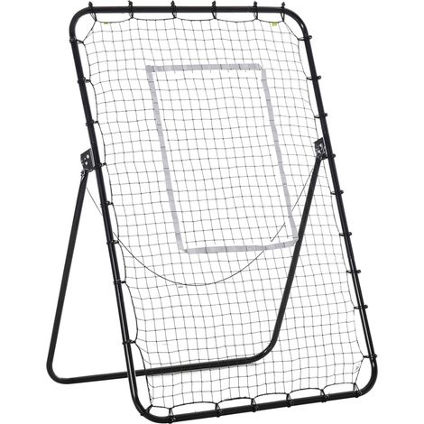 Rebotador de fútbol plegable con 4 niveles ajustables, 123 x 73 x 178,5 cm, hierro negro DESVIAE (1/5)