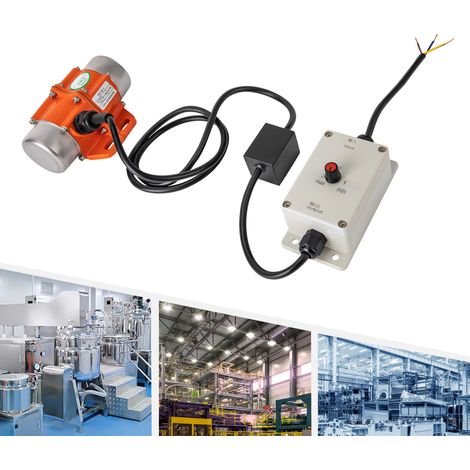 Moteur Vibrant Electrique avec Régulateur de Vitesse 3000 Tr/min 220 V, Moteur Vibrant pour Appareils Mécaniques, pour Mines, Métall, Machines Alimentaires (1/5)