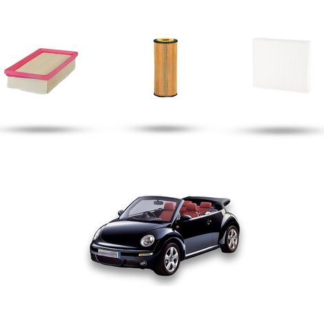 Kit tagliando 3 filtri compatibile con Vw New Beetle / Cabrio 1.9 TDI 66kw Dal 1998 al 2001 (1/4)