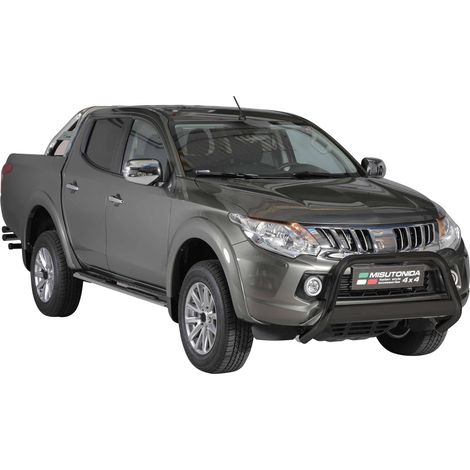 Pare-buffle Avant pour Mitsubishi L200 2015-2018 63 mm en Acier Noir (1/5)