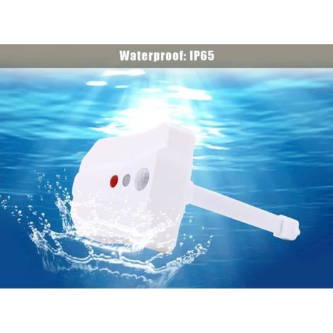 Capteur de mouvement à piles AAA 8 couleurs imperméable à l'eau de toilette de lampe de Closestool de LED (1/4)