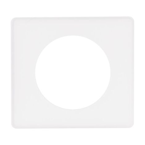 Plaque Legrand 1P Crale – Fixation par clips – Finition blanche – Pour installation en saillie