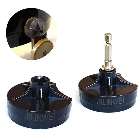 ADDH-2 Lot de 2 adaptateurs pour perceuse à tricoter, adaptateur d'alimentation à tricoter rapide, adaptateur de manivelle pour tournevis électrique Express (22 aiguilles)/King Size (46 (1/5)