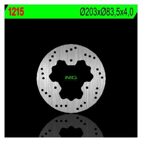 Disco de freno trasero NG para Polaris Trail Blazer/Boss/Scrambler '05-'13 (203x4)