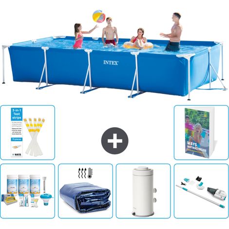 Rechteckiger Frame Pool - 450x220x84 cm - 7-teilig S136