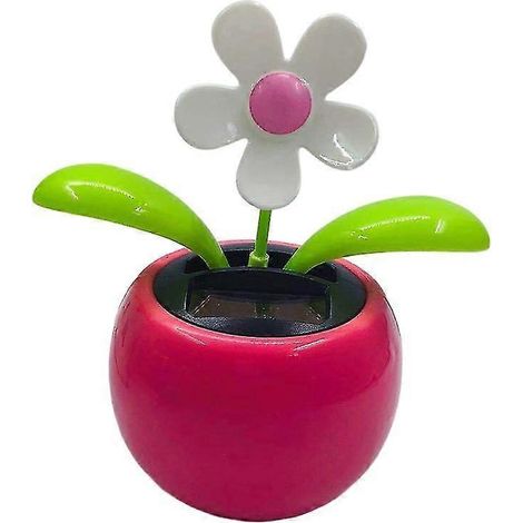 Lustige Auto-Dekoration, solarbetrieben, farbenfrohe Cartoon-Blume, tanzendes Schaukelspielzeug fürs Armaturenbrett – das perfekte Geschenk für Freunde-R (1/5)