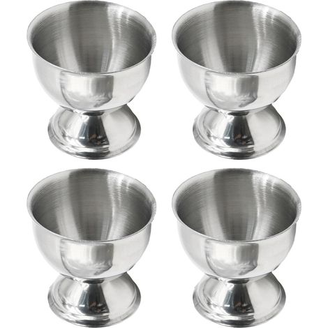 Œufs à la coque, ensemble de coquetiers comprenant 4 coquetiers en acier inoxydable, ustensiles de cuisine (1/5)