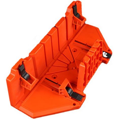 Établi de sciage à pinces 12/14 pouces, outil de coupe de menuiserie, dispositif d'angle 45° pour moulures, version simple ou 14 pouces, établi de découpe à fixation rapide (1/5)