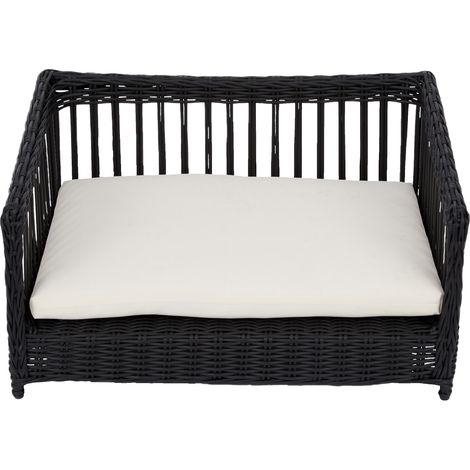 Teamson Pets Clotho Interno Esterno Rattan Lettino Per Gatti o Cani Di Piccola Taglia Con Cuscino Lavabile Rimovibile Marrone ST-N10006-UK (1/5)