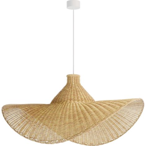 Lampada da Soffitto in Rattan - Stile Boho Bali - Sona Naturale (1/5)