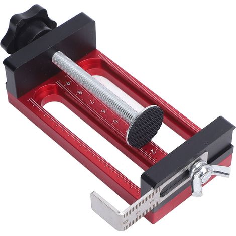 Guide trou cheville aluminium multifonction – Poinçonneur perçage précis localisateur 10 douilles, menuiserie (1/5)