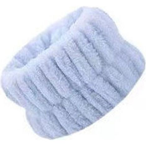 Bracelet de lavage visage bleu, bande anti-éclaboussures en flanelle, absorption forte, respirant, doux pour la peau, léger, lavage des mains (1/5)