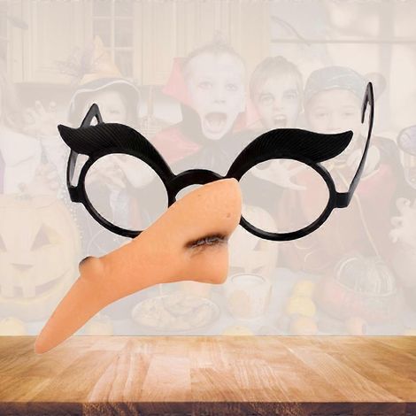 Lunettes de sorcière maléfique pour Halloween, faux nez, mascarade, carnaval (1/4)
