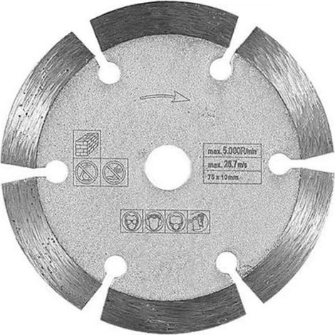 Disque De Coupe Diamant - 75 mm x 1 2 mm x Alésage 10 mm - Pour Meuleuse D Angle - Carrelage Céramique Marbre Pierre - 1 Pièce (1/5)
