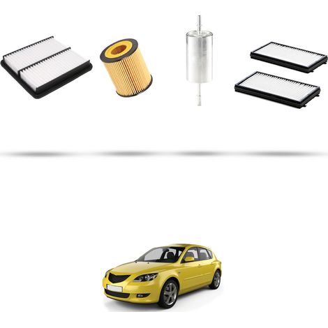 Kit tagliando 4 filtri compatibile con Mazda 3 (BK) 2.3 Turbo 191kw dal 2007 al 2009 (1/5)