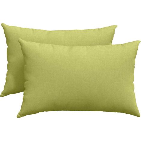 Maison Exclusive - Cuscini da Divano 2 pcs Verde chiaro 60 x 40 cm Tessuto