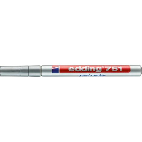 Edding 751 pennarello permanente argento set 10