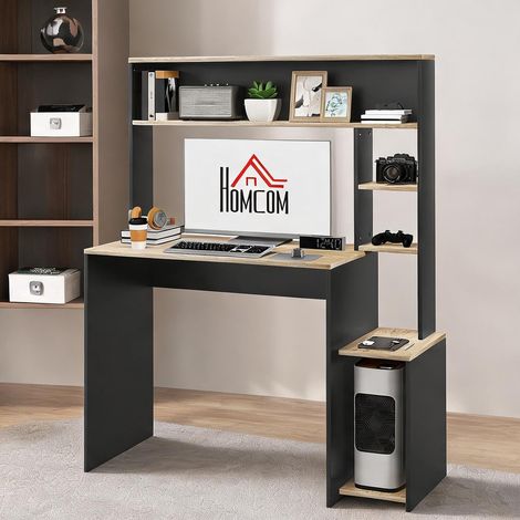 Bureau gris en panneau de particules 114 x 45 x 138 cm (1/5)
