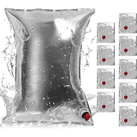 10 sacs de 20 L avec robinet pour jus, eau, vin. 20 L hermétiques, sans BPA. (1/5)