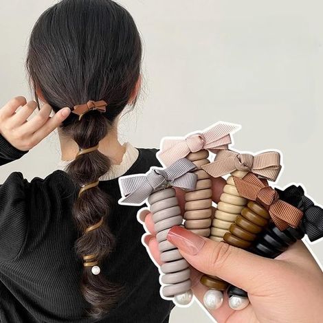 Élastiques à cheveux, chouchous, tresses à bulles, bandeaux, nœuds, élastiques spirales, universels, élastiques tressés, élastiques infroissables pour chevaux (1/5)
