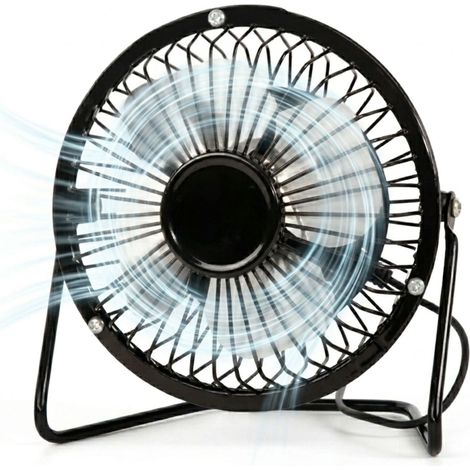 Ventilatore da Tavolo USB in Metallo Scrivania Mini Fan Desk 01547 (1/5)
