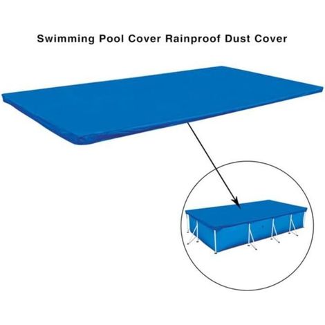 Schutzhülle für rechteckige Schwimmbecken 220 x 150 cm – wasserdicht, staubdicht, UV-beständig – Winter- und Sommerabdeckung für den Garten (1/5)