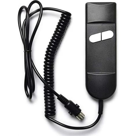Télécommande remplacement fauteuil releveur 5 broches rond 2 boutons haut bas compatible Okin, Limoss, Pride, Serta (1/4)