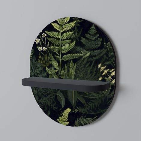 FOREST WONDERS Ovales Regal Schwarz (1/5)