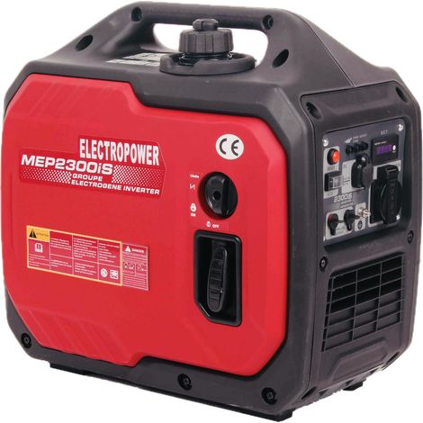 Electropower – Groupe électrogène inverter 2200W – Essence SP98 – Monophasé – Moteur 4 temps OHV – Autonomie 8h – Niveau sonore 61 dB(A) (1/5)