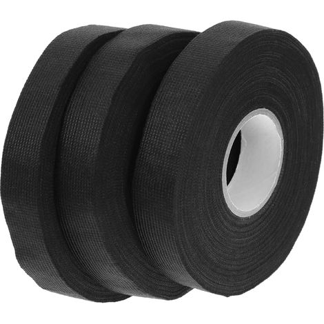 Lot de 3 rouleaux ruban adhésif noir pour faisceaux câbles extérieurs (1/5)