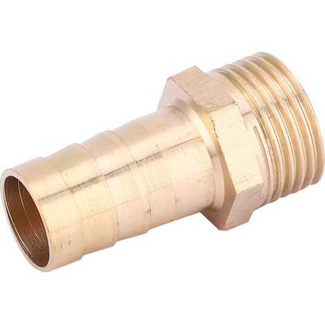 Raccord Barbelé 12mm Laiton, Connecteur Fileté Mâle G3/8, Joint de Tuyau, Lot de 5 Pièces (1/3)