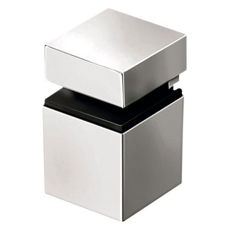 Clips carrés pour tablette GS02 - tablette épaisseur 6-20 mm - finition inox - SYNBIOZ