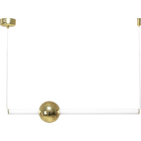 LÁMPARA de SUSPENSIÓN APP478-CP BLANCO ORO LED 1-PUNTOS de LUZ 12W 10X59X10-70CM AJUSTABLE