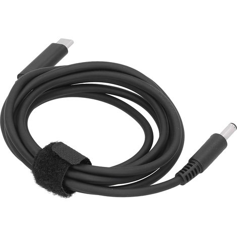 Câble de charge USB-C vers connecteur mâle DC 4,5 x 3,0 mm, compatible avec les ordinateurs portables Dell. (1/5)
