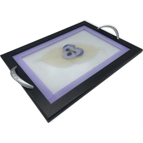 Vassoio in legno con manici panse' wenge 44 x 31 cm (1/2)