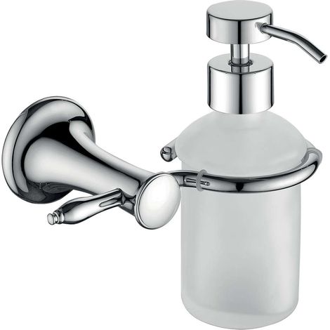Novaservis Ferro Retro - Dispensador de jabón con soporte, vidrio esmerilado/cromo ARE34 (1/2)