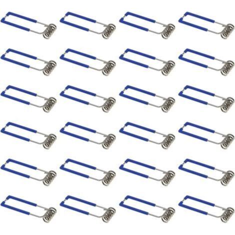 Lot de 24 pinces de fixation à ressort pour spot encastré GU10 MR16 1,5 x 60 mm (1/5)