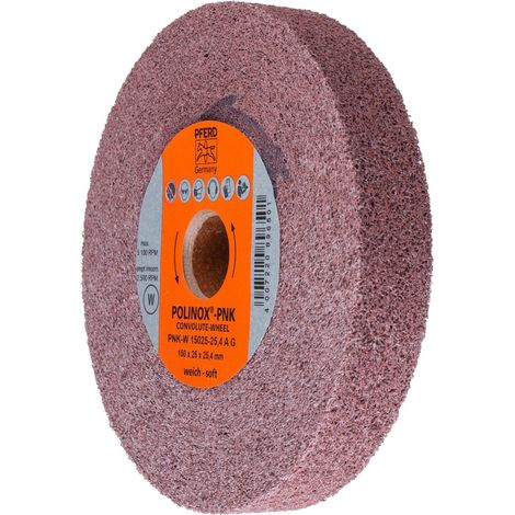 PFERD TOOLS POLINOX Gewickeltes Vlies-Rad PNK Ø 150x25 mm Bohrung-Ø 25,4 mm Weich A Grob für Finish (1/2)