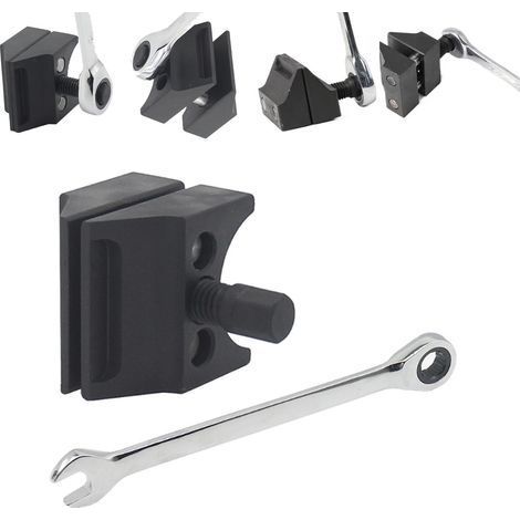 Car Suspension Split Hub Steering Knuckle Spreader, Suspension Strut Spreader Tool, Universal Suspension Strut Split Hub Steering Knuckle Spreader for Most Vehicle Brand and Model(1,With Wrench) (1/5)