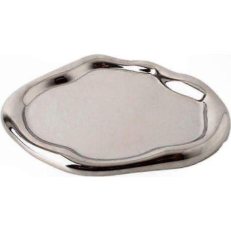 Plateau de présentation en céramique compatible avec les bijoux et les en-cas. Solution de rangement moderne, légère et luxueuse. (1/5)