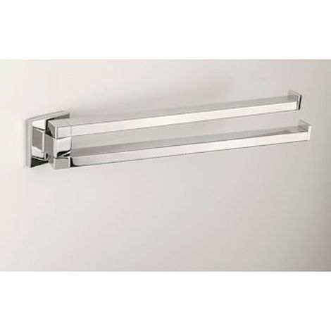COLOMBO DESIGN Basic q porta salviette doppio snodo 33,4 codice prod: B37120CR