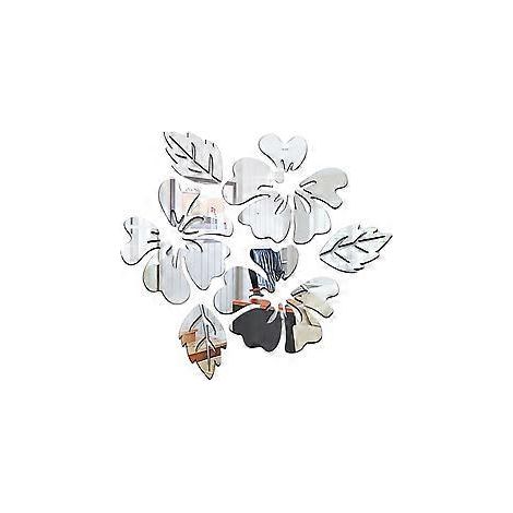 Dekorative 3D-Blumenmuster-Wandaufkleber, ungiftige, wasserfeste Acryl-Wandaufkleber für die Heimdekoration, Raumgestaltung in Wohnräumen, Kleiderschränken,